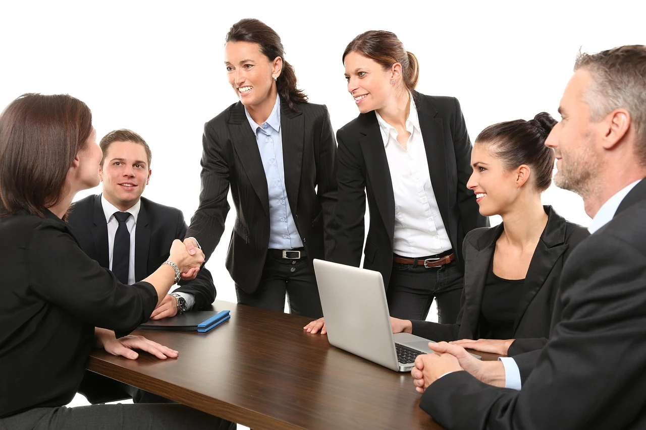 Recruitment professionals discussing talent and workforce requirements
